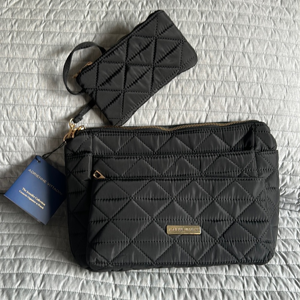 Adrienne Vittadini cosmetic organizer with pouch